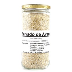 Tarro de salvado de avena dietética