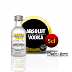 Miniatura Absolut Citron vokka para regalos