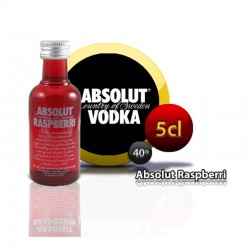 Miniatura Absolut Raspberri mini para bodas