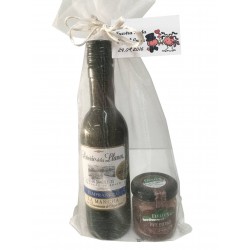 Vino Señorío de los llanos con tarrito de paté