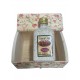 Baúl de flores con licor de orujo mini