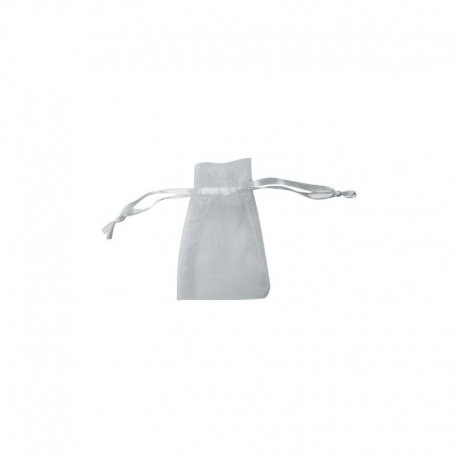 Bolsa de organza color blanco (11x20)