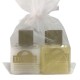 Acondicionador para el cabello y champú con bolsa de organza