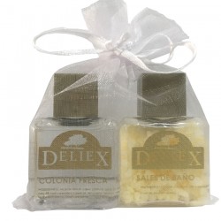 Set de colonia fresca y sales de baño Deliex para hoteles