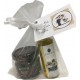 Combinación de aceite y mermelada de arándanos para regalar a invitados