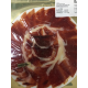 Plato jamón ibérico de cebo a cuchillo.