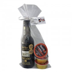 Combinación vino Antaño Rioja con tres Iberitos