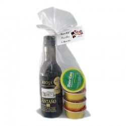 Combinación vino Antaño Rioja con cuatro Iberitos