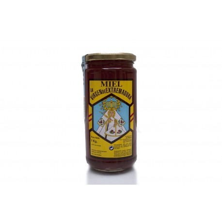 Miel extraída de las flores del castaño. Tarro grande 1 kg