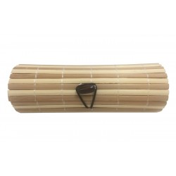 Baúl mimbre ovalado beige para empresa