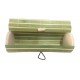 Baúl de madera mimbre beige-verde largo empresa