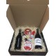 Estuche grande con vinos habla, cremosito, vinagre, aceite y crema jamón para empresa