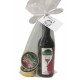 Pack empresa miniatura Vino Extremeño con dos monodosis de paté para eventos