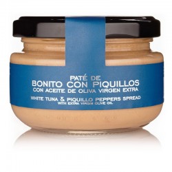 Tarro cristal paté de bonito y piquillos con aove 120 gr