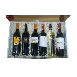 Cesta regalo empresa con 6 botellas de vino