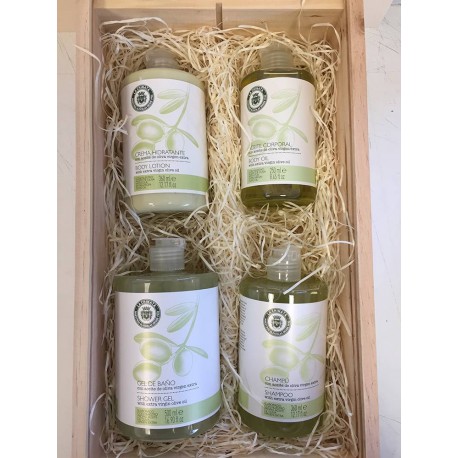 Caja madera regalo cosméticos empresa