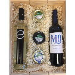Regalo empresa estuche vinos y quesos