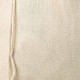 Saco beige de lino de 13 x 27 cm