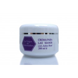 Tarro con crema de manos a base de jalea real