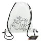 Mochila de cuerdas con ceras para colorear