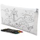 Estuche con ceras dinosaurios
