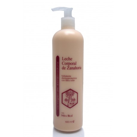 Leche hidrantante corporal con Zanahoria y Jalea Real 500 ml