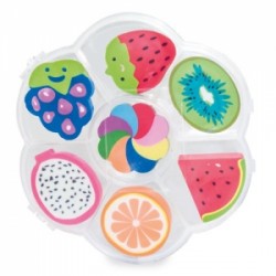 Pack regalo juego de gomas con forma de frutas