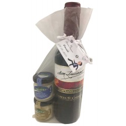 Tarritos de queso con vino Don luciano