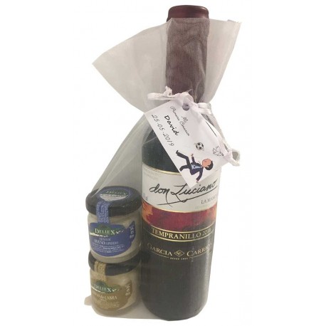 Tarritos de queso con vino Don luciano