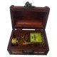 Baúl mapa con licor hiebas 5 cl para invitados