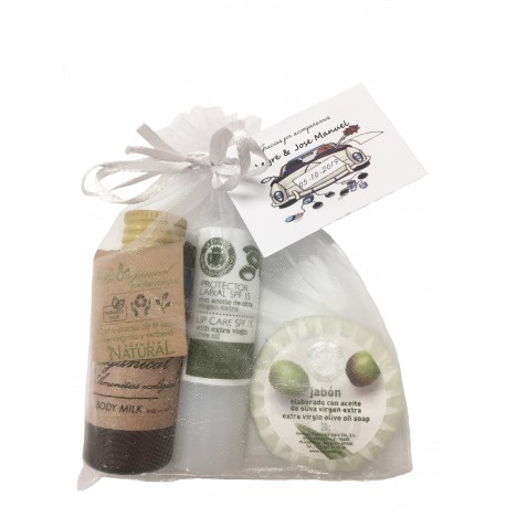 Recuerdo con cosméticos para bodas