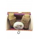Champú Bodymilk y jabón con baúl madera