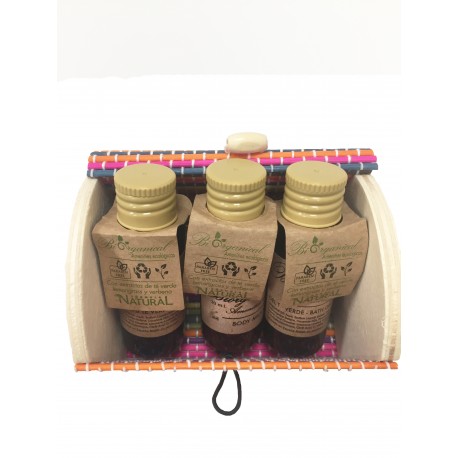 Gel Champú y Bodymilk con baúl mini