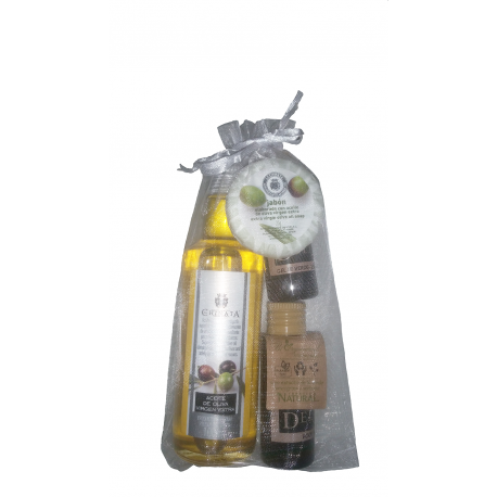 Kit de boda cosméticos (Gel,body milk,pastilla de jabón,aceite de oliva)