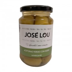 Aceitunas verdes con hueso - Variedad Gordal 355 gr