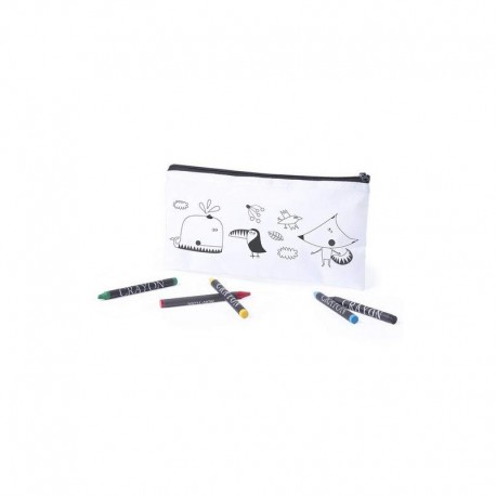 Estuche ballena para colorear infantil