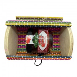 Tarrito de mermelada con baúl para eventos