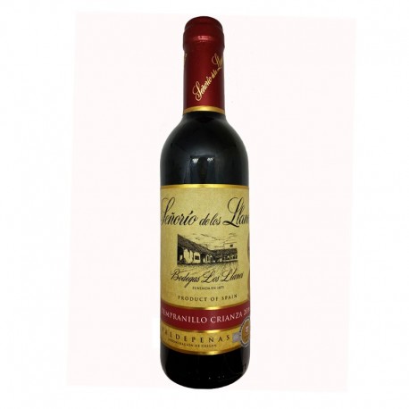Vino Señorio de los llanos crianza 37,5cl