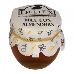 Tarro de miel con almendras 100gr Deliex