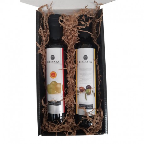 Lote con aceite y vinagre La Chinata para regalo empresa
