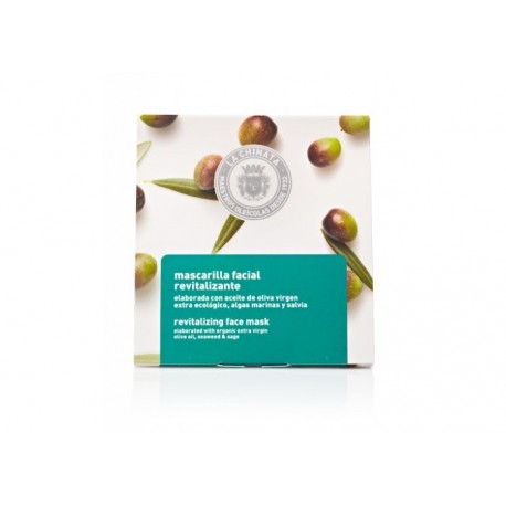 Mascarilla Facial Revitalizante con AOVE Ecológico, Algas Marinas y Salvia - La Chinata
