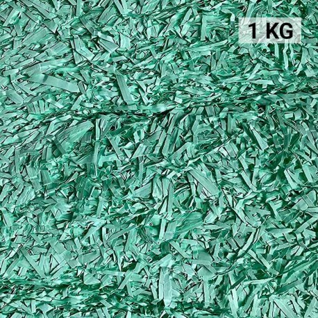 Virutas de papel para rellenar regalos 1 KG color amarillo