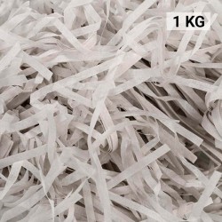 Virutas de papel para rellenar regalos 1 KG color amarillo