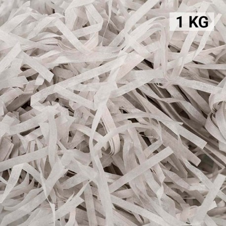 Virutas de papel para rellenar regalos 1 KG color amarillo