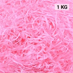 Virutas de papel para rellenar regalos 1 KG color rosas
