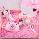 Virutas de papel para rellenar regalos 1 KG color rosas