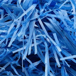 Virutas de papel para rellenar regalos 500 gr. color azulón