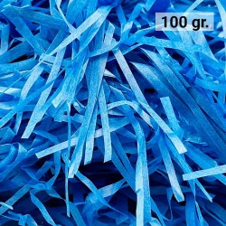 Virutas de papel para rellenar regalos 100 gr. color gris
