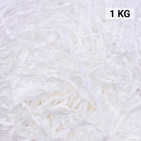 Virutas de papel para rellenar regalos 1 KG color amarillo