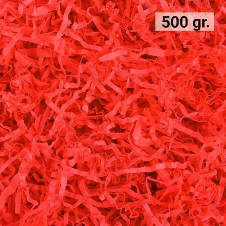 Virutas de papel para rellenar regalos 500 gr. color gris